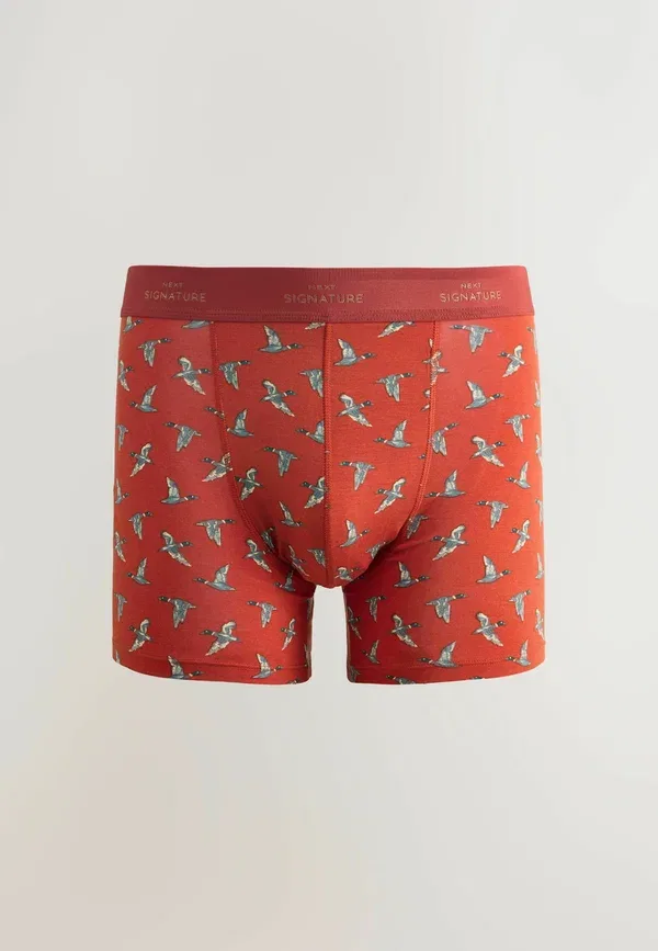 Комплект трусов боксеров из 4 штук, модель boxer briefs, Next, зеленый, оранжевый, Woodland Animals — фото 4