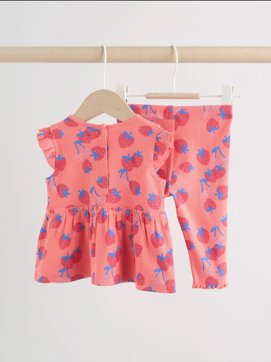 Комплект боди и леггинсы, Red Strawberry Next, Красный — фото 4