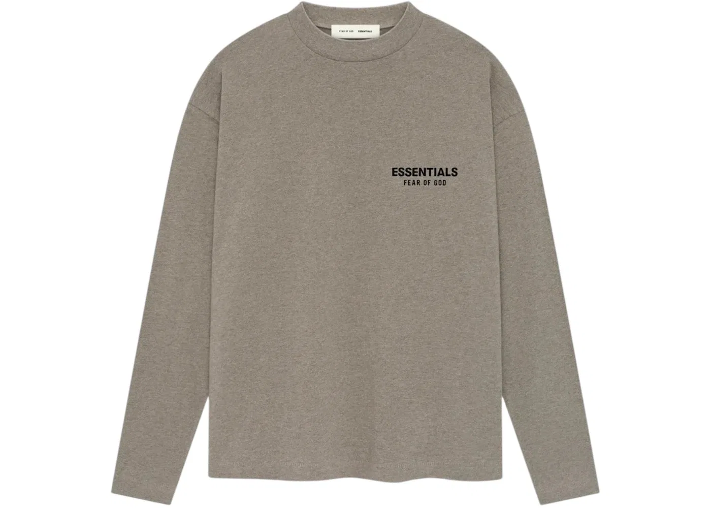 Мужская футболка с длинным рукавом Fear of God Essentials Classic Long Sleeve T-Shirt, Homestead Heather — фото 2