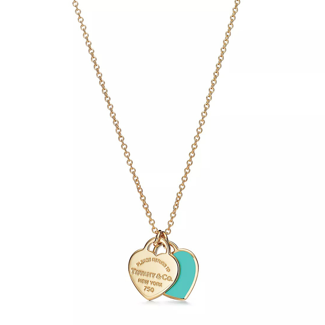 

Подвеска Tiffany & Co. Return to Tiffany Mini Double Heart Tag