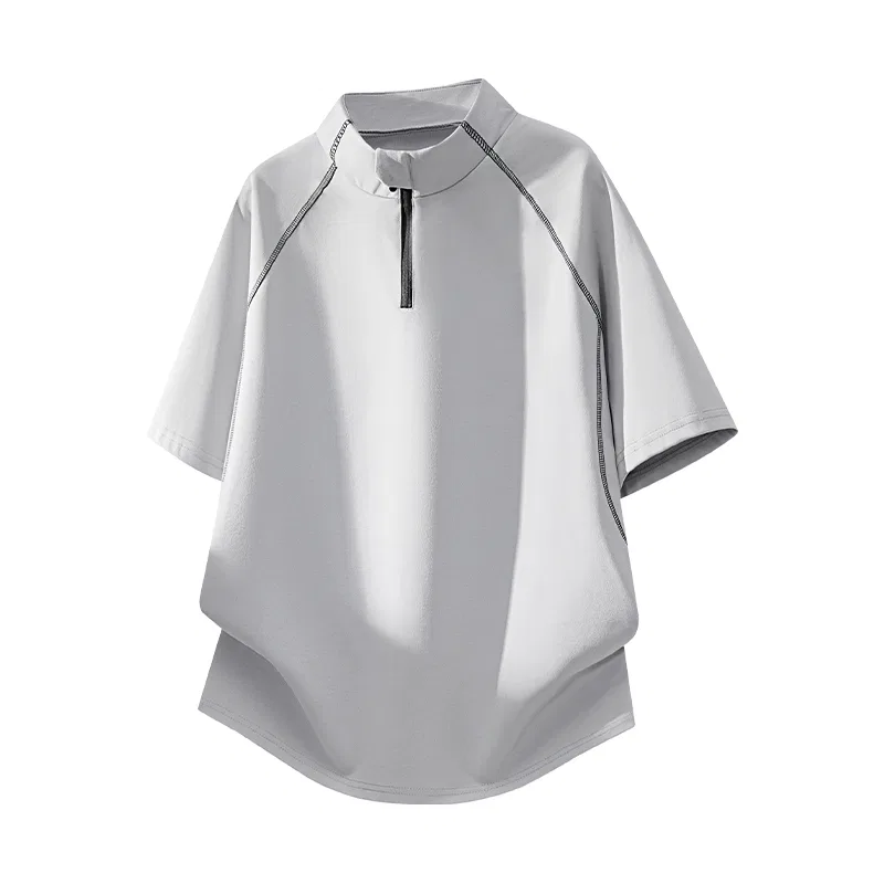 Детская футболка с воротником-стойкой Unisex Stand Collar Moderate Sugarfunk, Upgraded Moon White — фото 4
