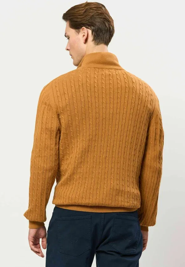Джемпер из хлопка Romeo U.S. Polo Assn., Brown Sugar, коричневый — фото 3