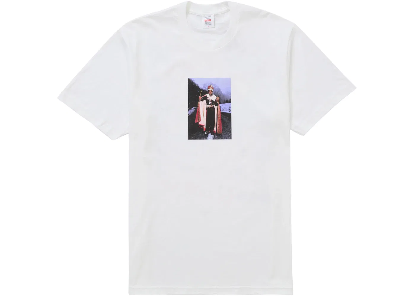 Мужская футболка с принтом Supreme Martine Rose Lee Scratch Perry Tee, White