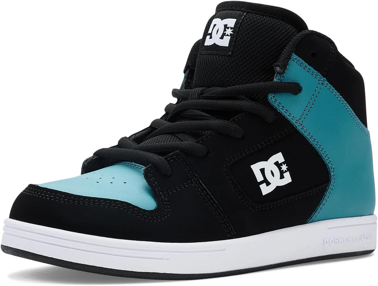 Детские кроссовки для скейтбординга DC Boys Manteca 4 Hi DC, Black/Teal/White