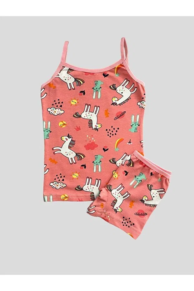 Детский комплект для девочек с принтом Unicorn Boxer Set, Elmas Kids, Frymouth — фото 2