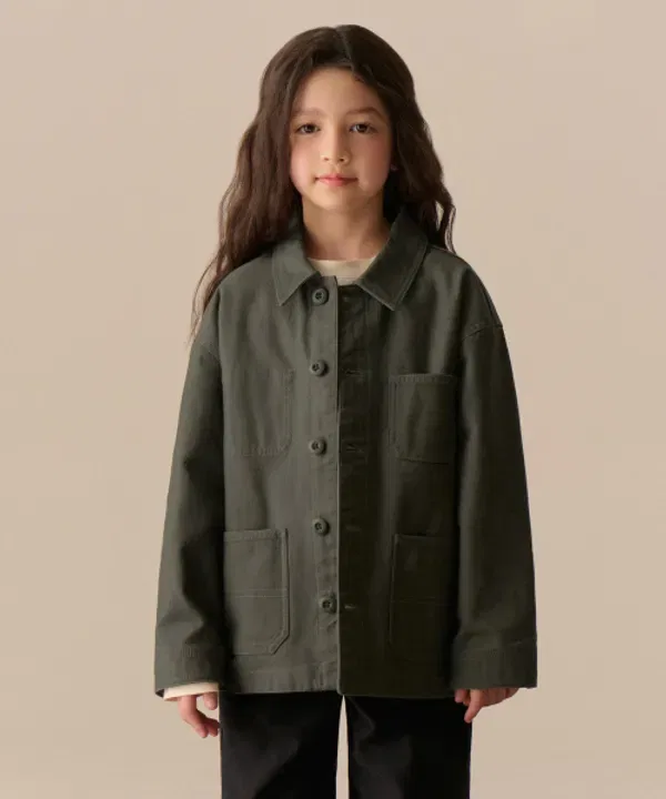 Куртка сатиновая, Musinsa Standard Kids, каки