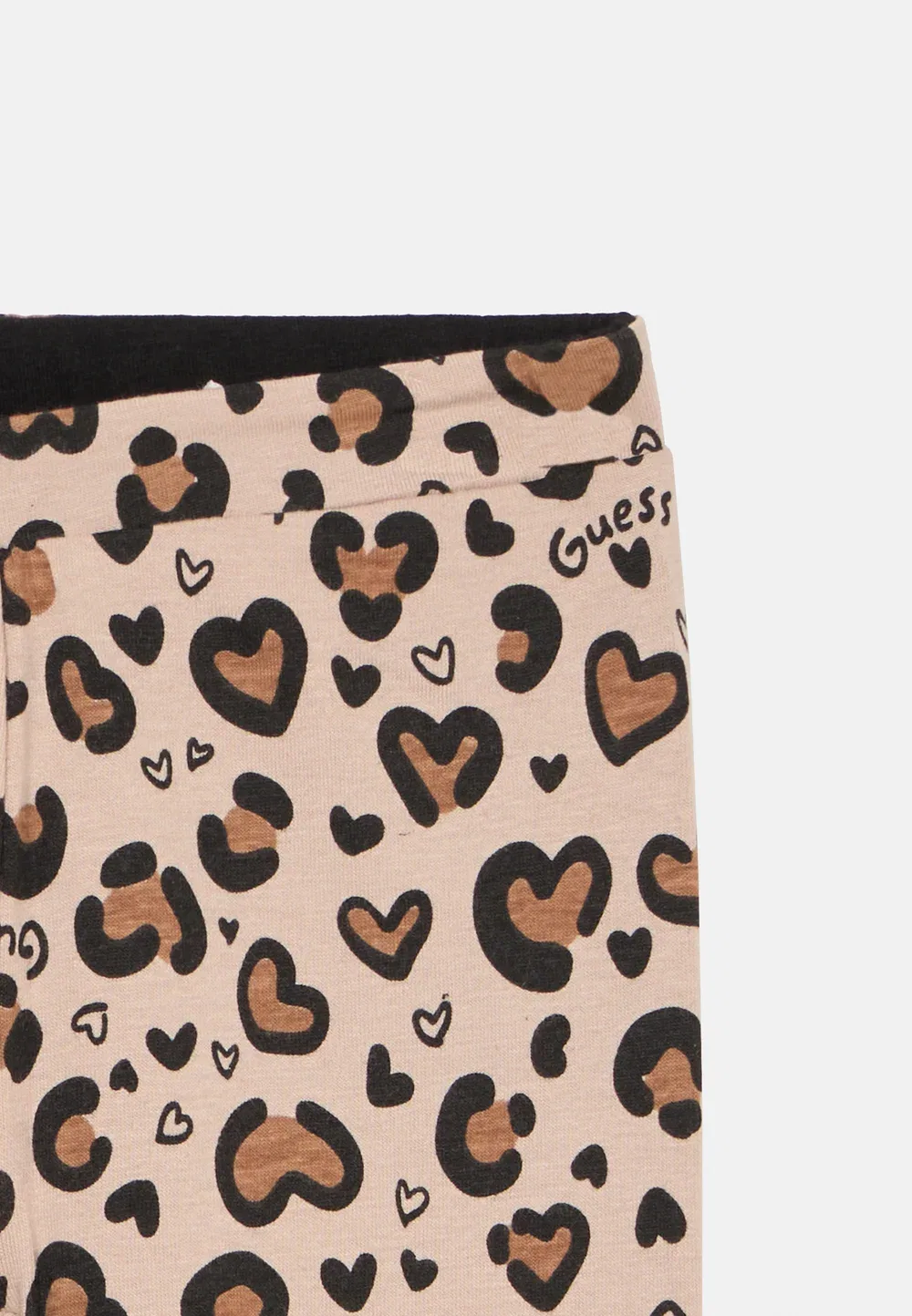 Детские двусторонние леггинсы - леггинсы - брюки Guess, Baby Leopard Beige C — фото 3