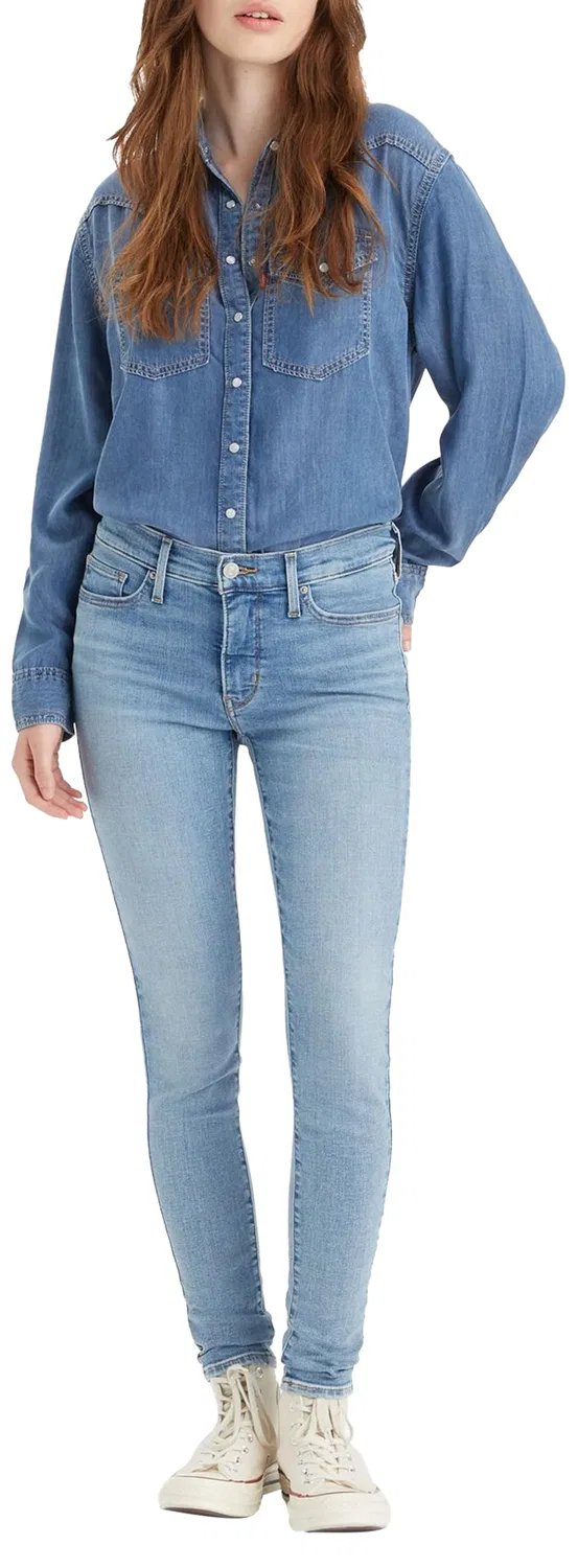 Женские джинсы суперскинни Levi's 310 Shaping, Off Kilter Clean Hem
