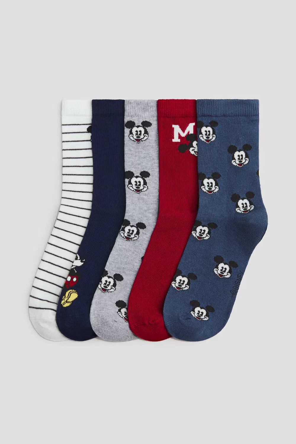 Набор из 5 пар носков с рисунком H&M, Marineblau/Micky Maus