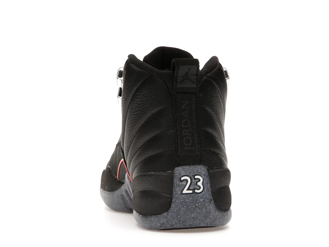 Детские кроссовки Lifestyle Jordan 12 Retro, Black/Black-Bright Crimson-White — фото 4