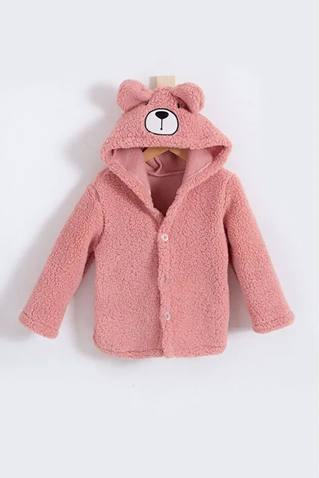 Детское зимнее пальто для девочек с принтом Nudesse, Pink