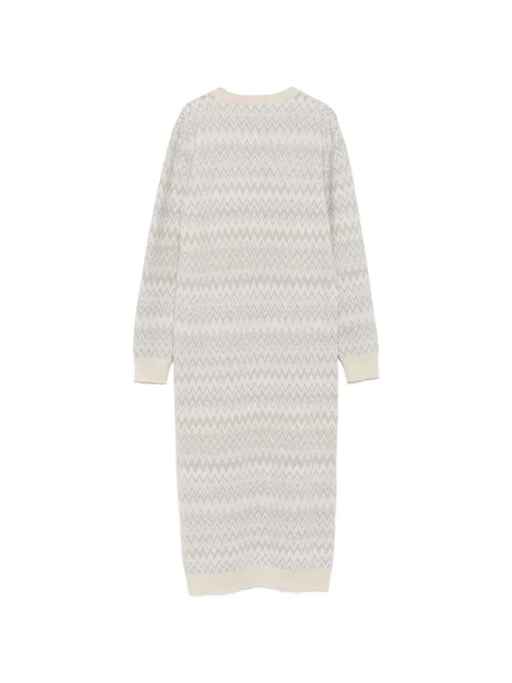 Платье с длинными рукавами Missoni Kids, бежевый — фото 2