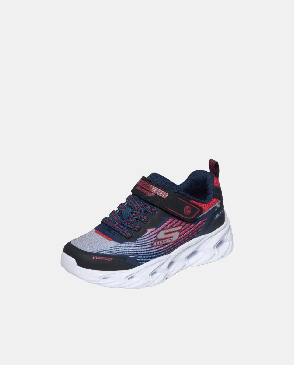 Детские кроссовки для мальчиков с подсветкой Skechers, Красный — фото 3