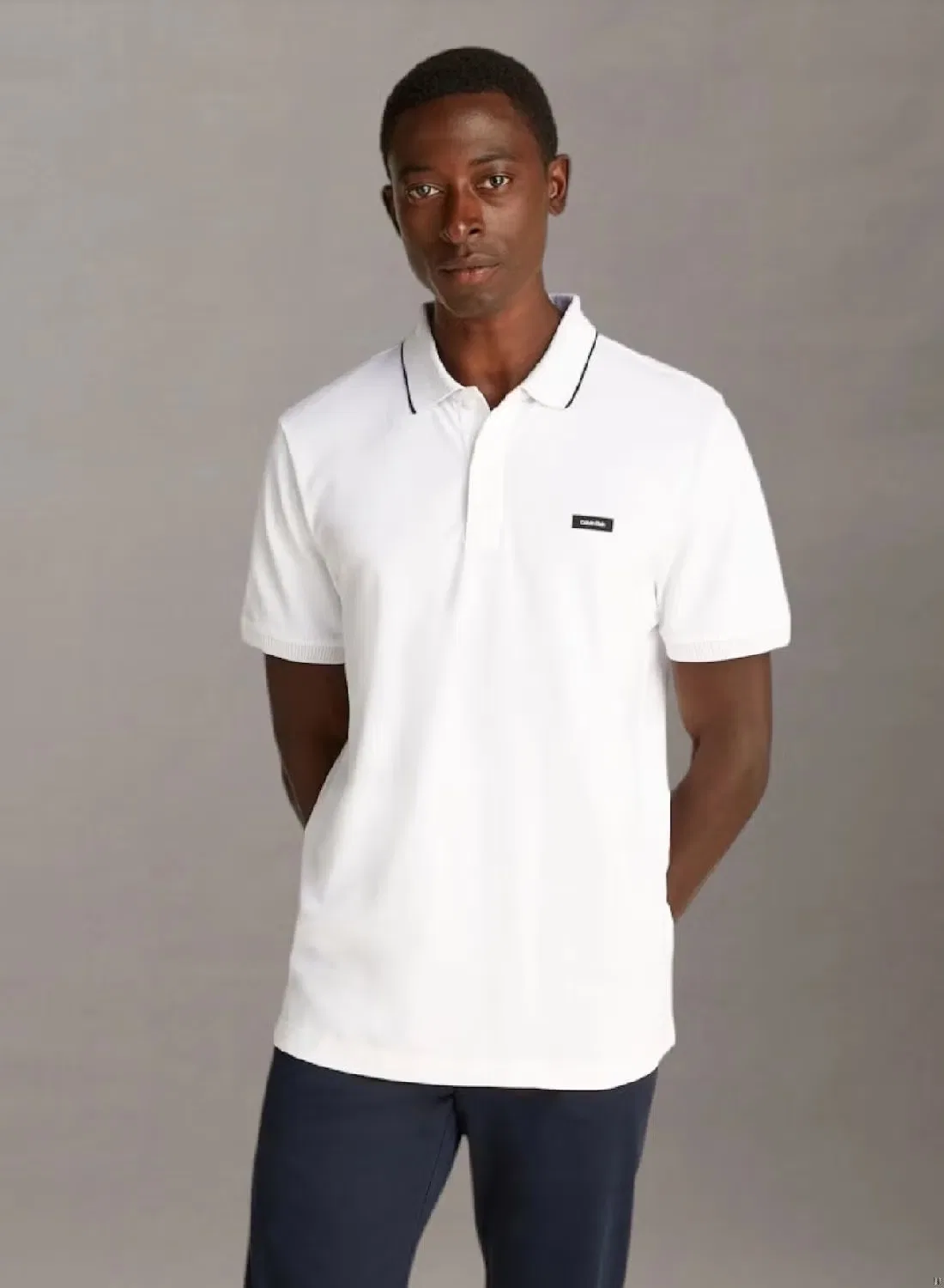 Поло с коротким рукавом Regular Polo Calvin Klein, белый