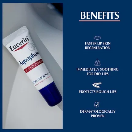 Бальзам для губ восстанавливающий Eucerin Aquaphor SOS Repair Lips, 10 мл