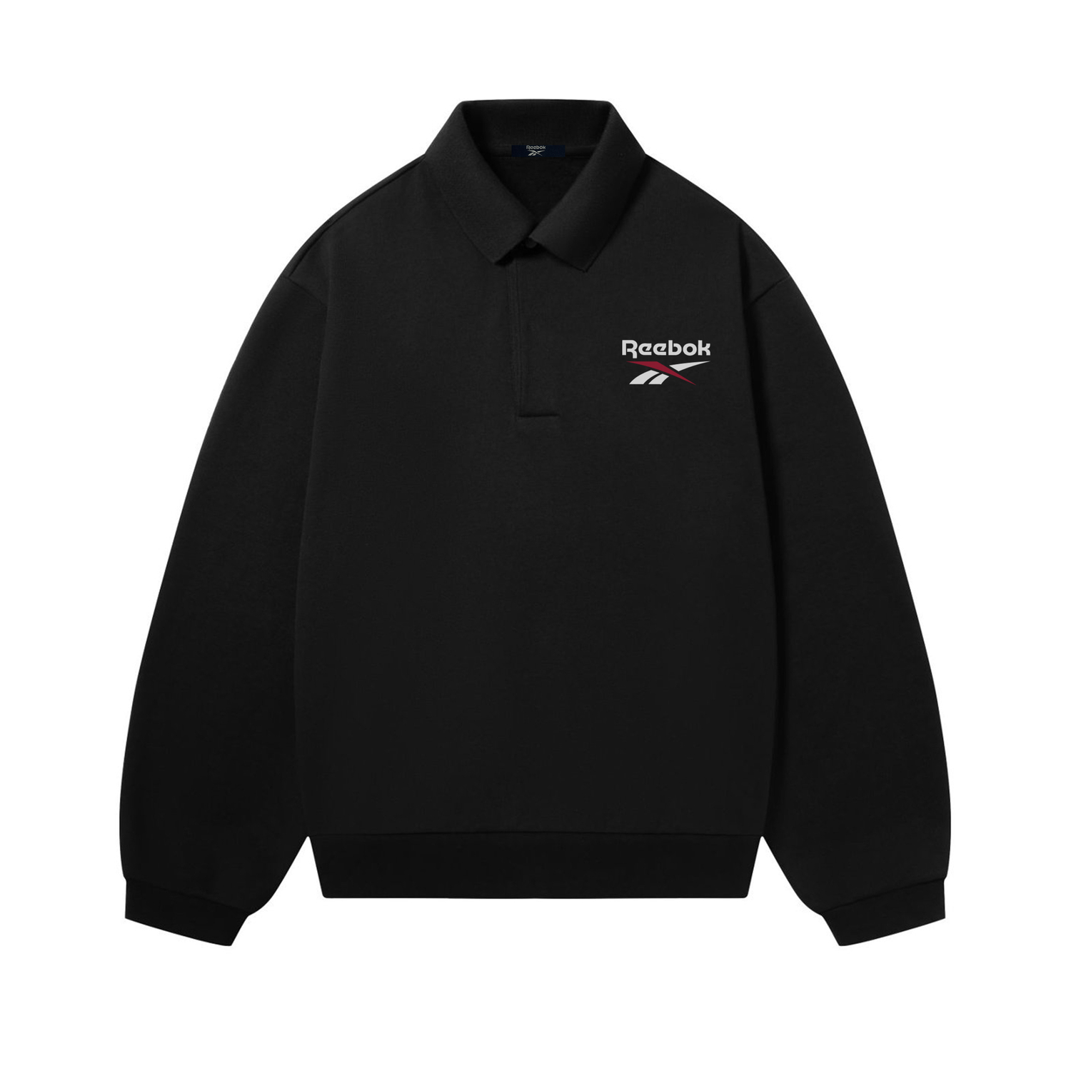 

Свитшот Unisex Polo Collar Moderate Regular Reebok, черный