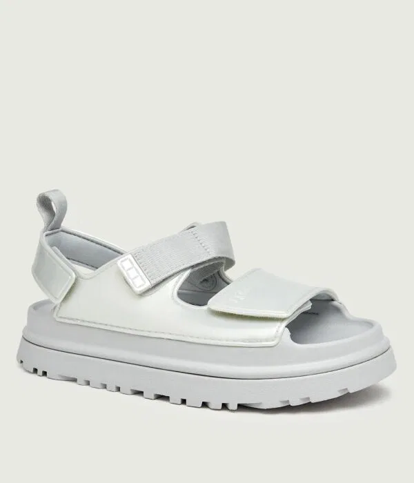 Детские сандалии для девочек с блестками Goldenglow Glossy Sparkles UGG, серый