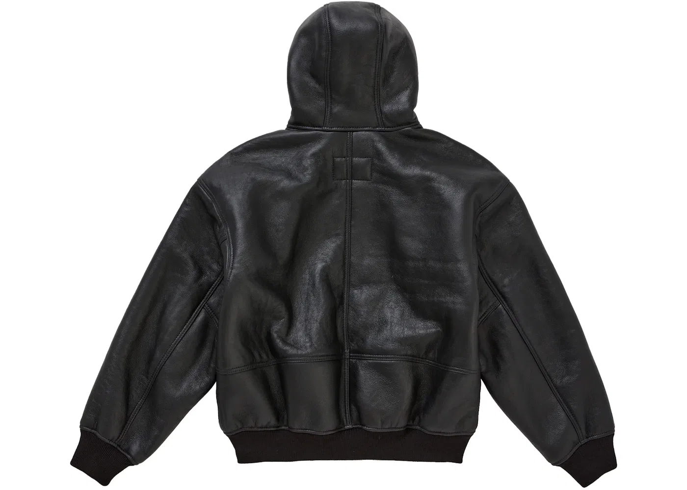 Мужская куртка с капюшоном из овчины Schott Supreme, Black — фото 3