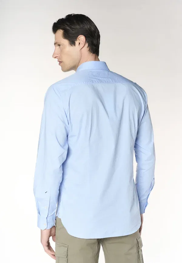 Рубашка хлопковая с эластаном Shirt U.S. Polo Assn., Blu, синий — фото 3