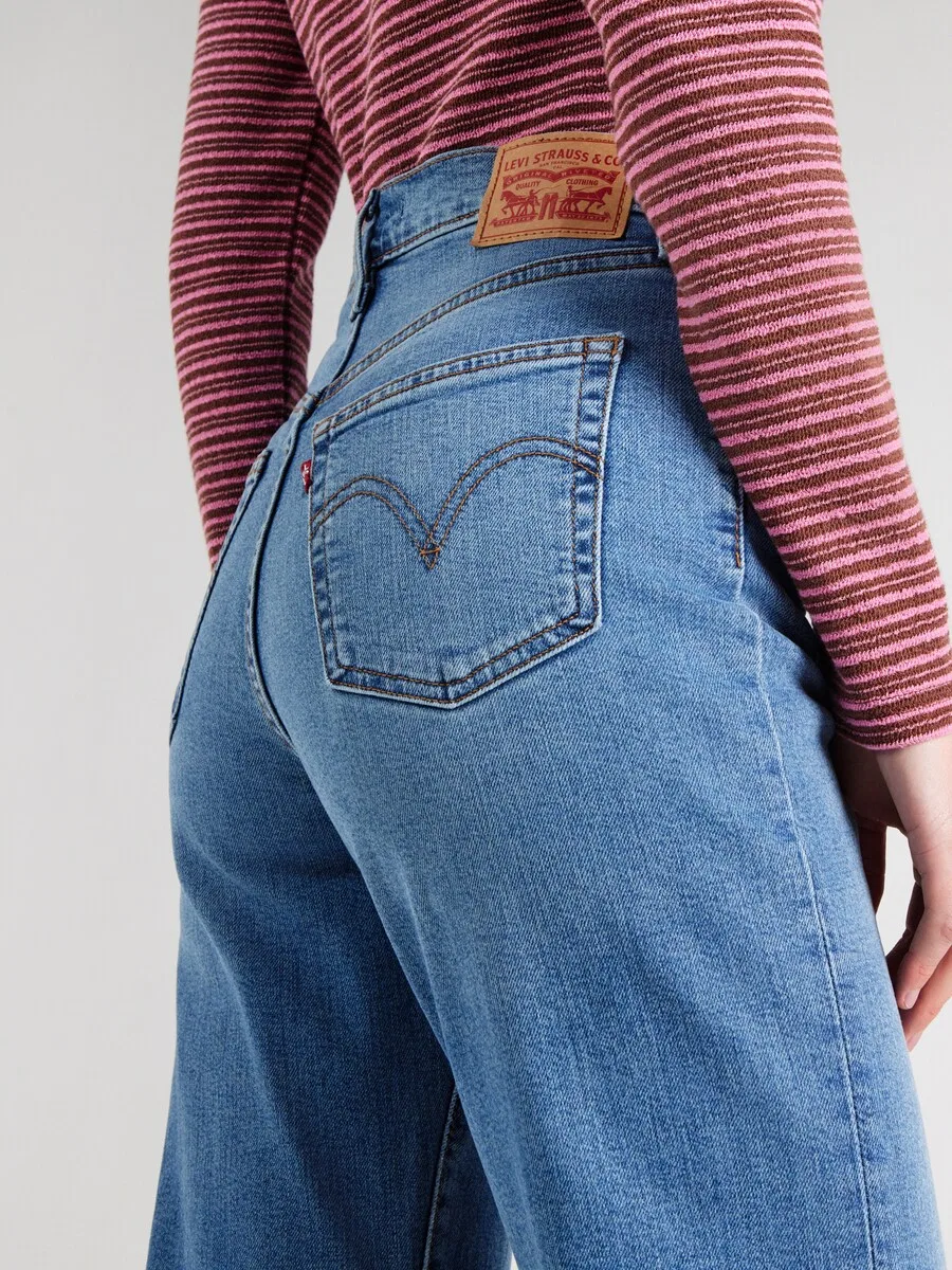Джинсы-клеш LEVI'S 'Ribcage Bell Jeans' синего цвета — фото 2
