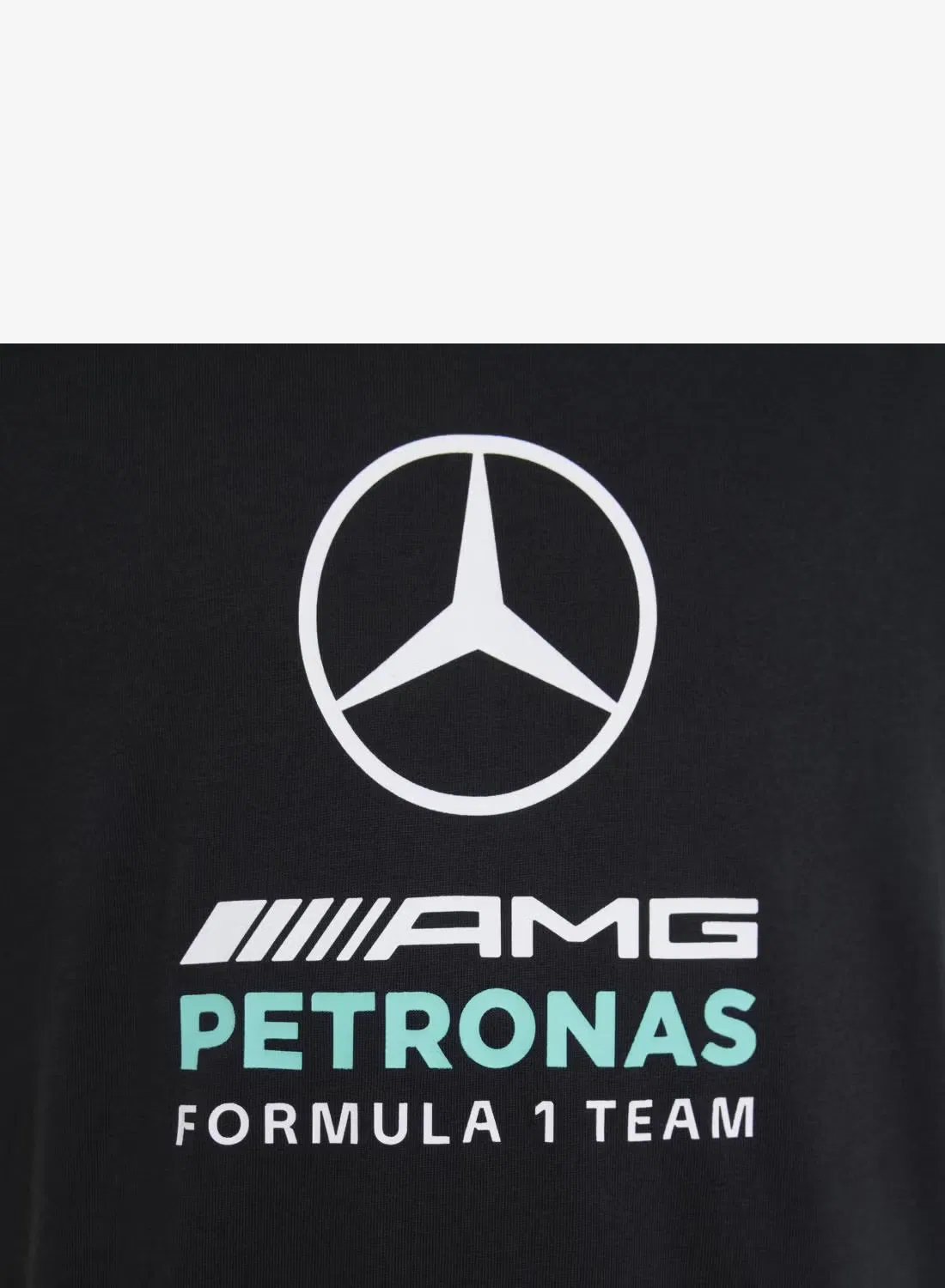 Футболка с принтом Mercedes - AMG Petronas Formula 1 Team DNA Adidas, черный — фото 4