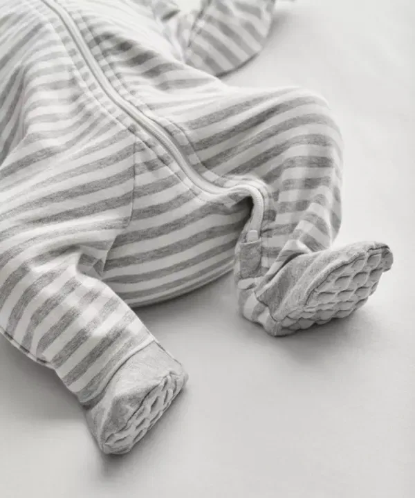 Комбинезон-кокон оригинальный полосатый, SwaddleUp, серый — фото 2