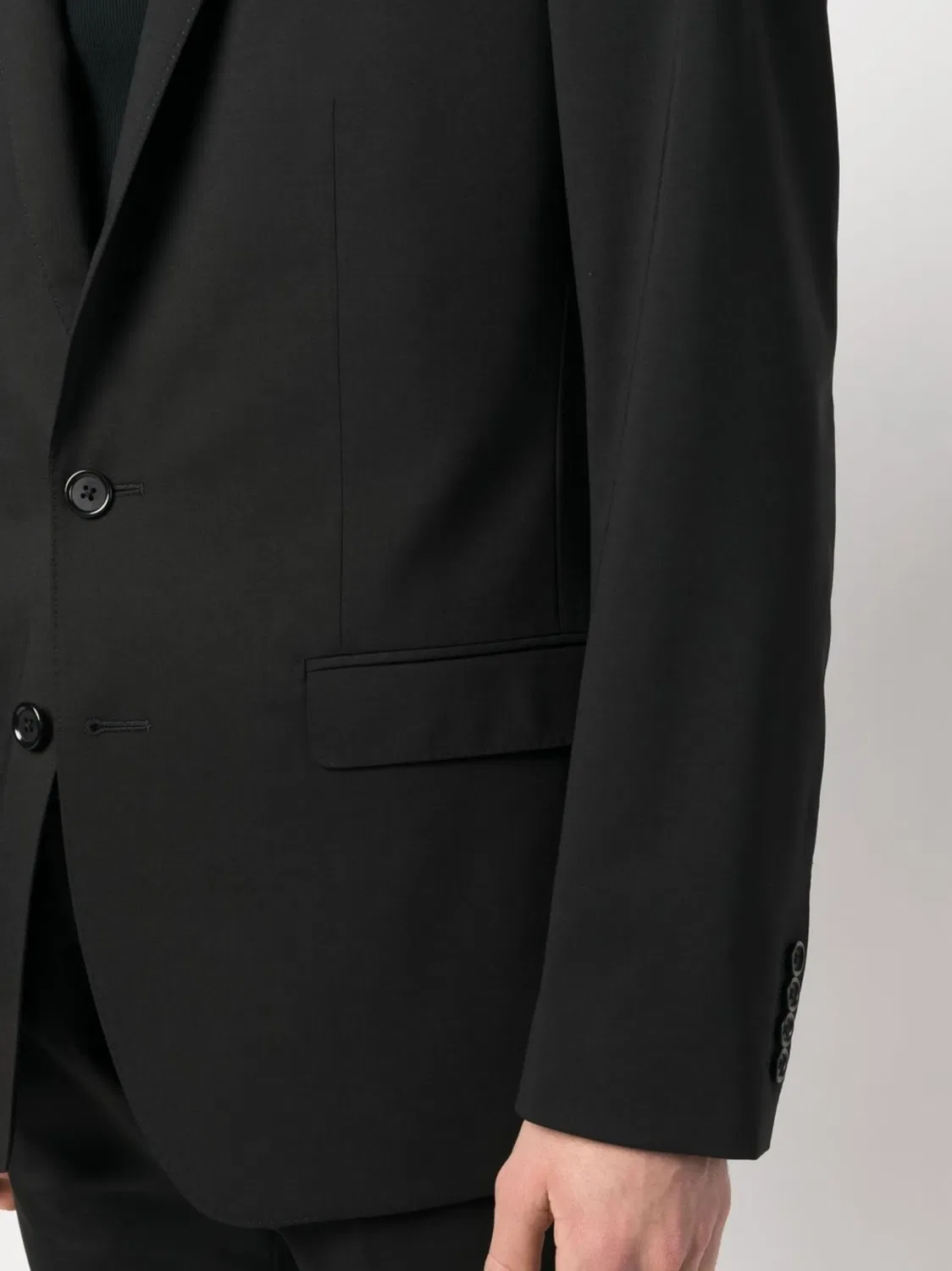 Однобортный пиджак с DG Essentials Dolce & Gabbana, черный — фото 3