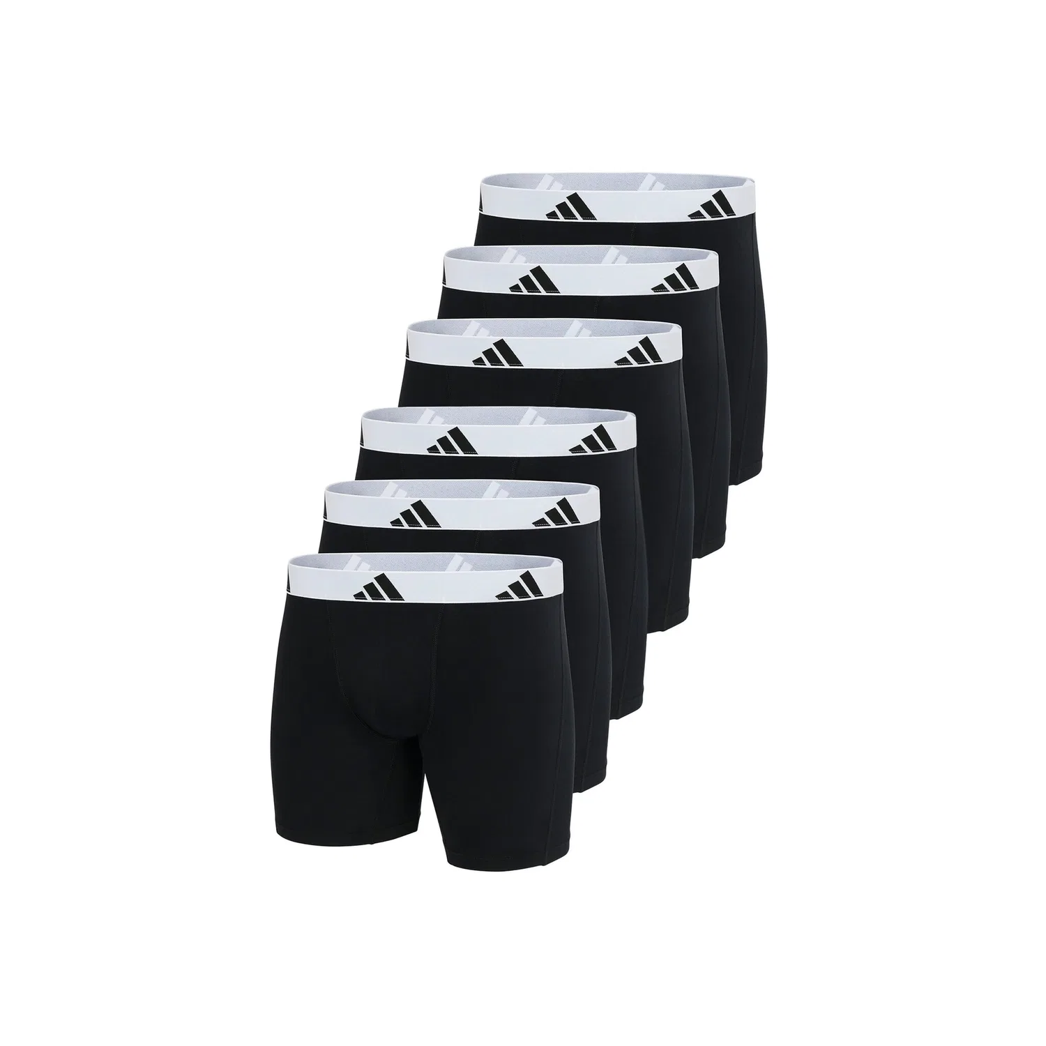 Мужские боксеры-слипы из мягкого хлопка с логотипом Adidas Originals, Black/White
