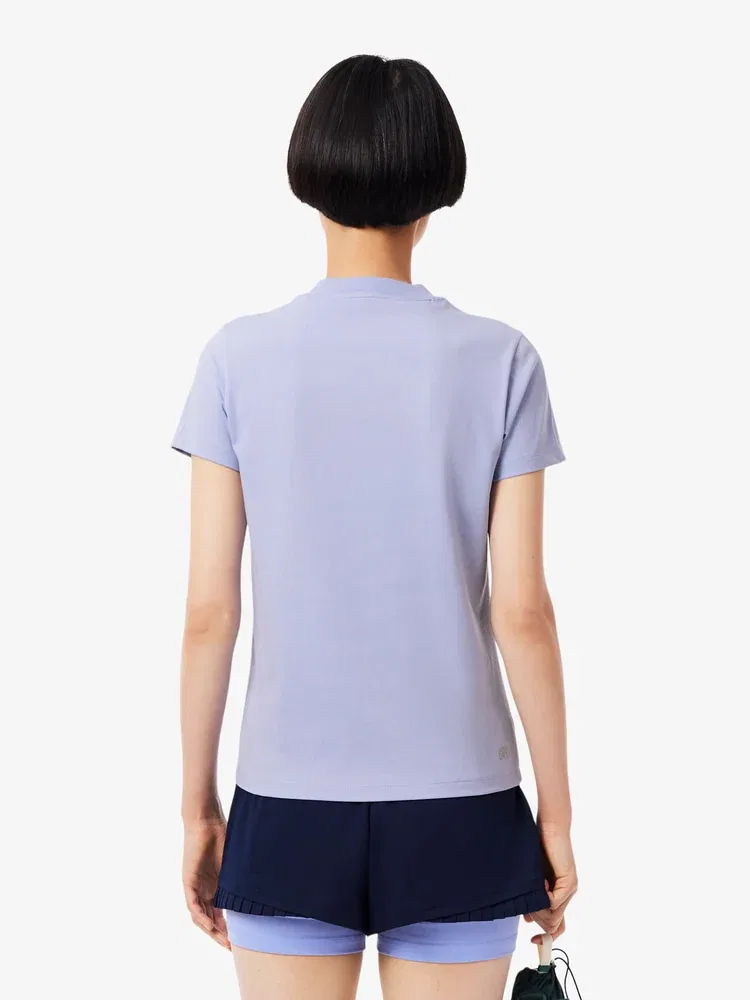 Футболка с длинным рукавом LACOSTE Training Basic, лавандовый — фото 3