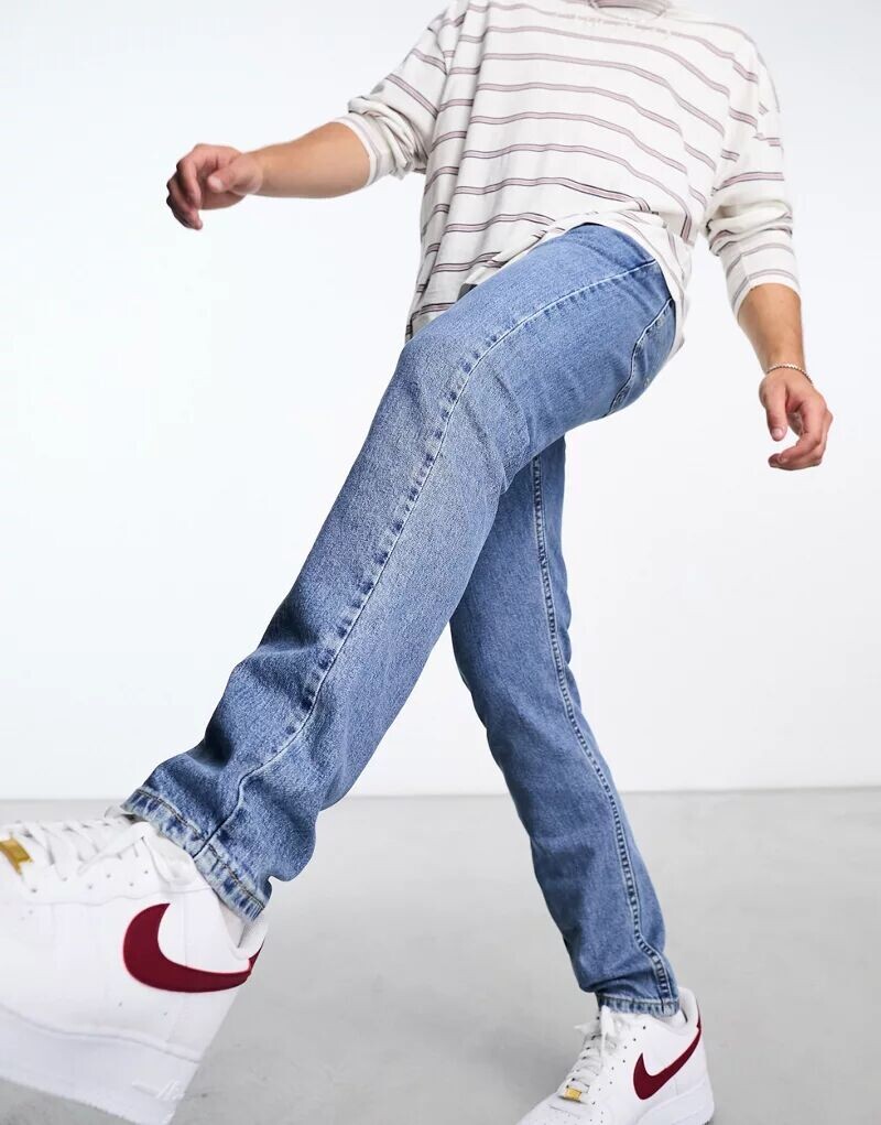 

Выцветшие голубые зауженные джинсы Levi's 512