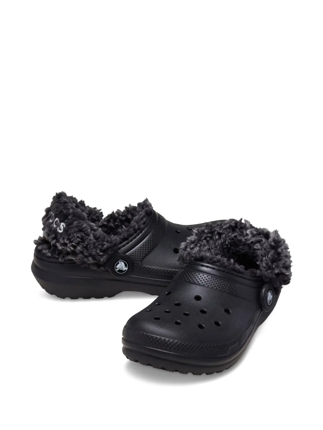 Сабо на флисовой подкладке Crocs, черный — фото 2