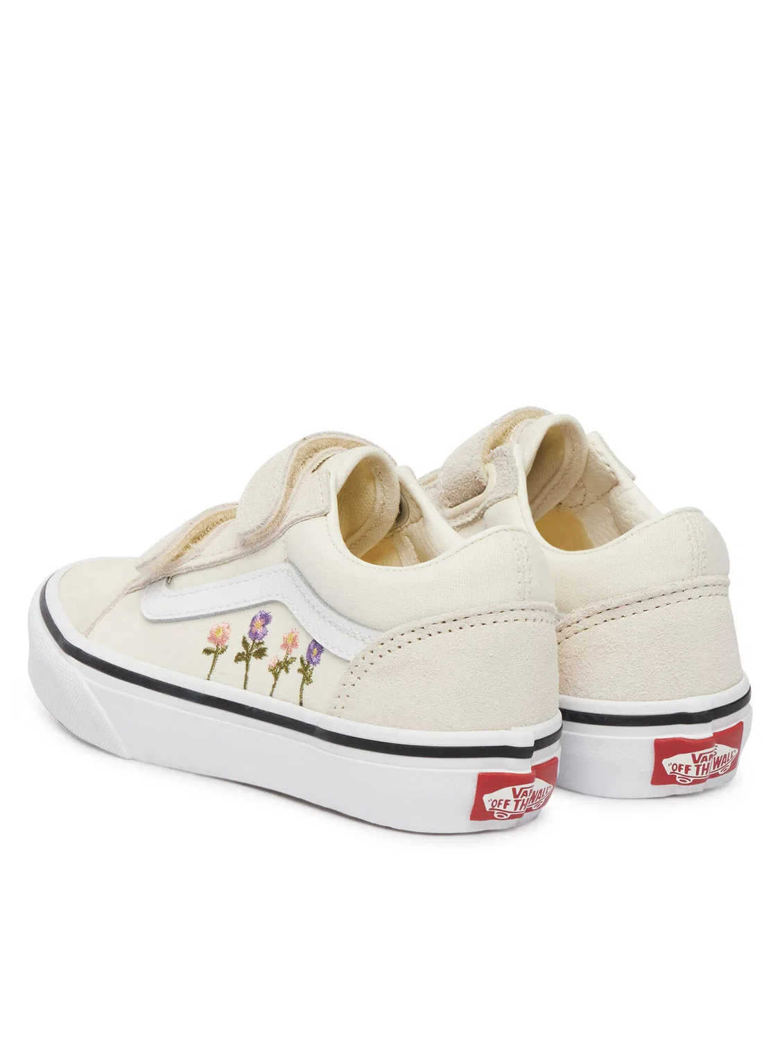 Тканевые кроссовки для девочки Vans, светло-бежевый — фото 3