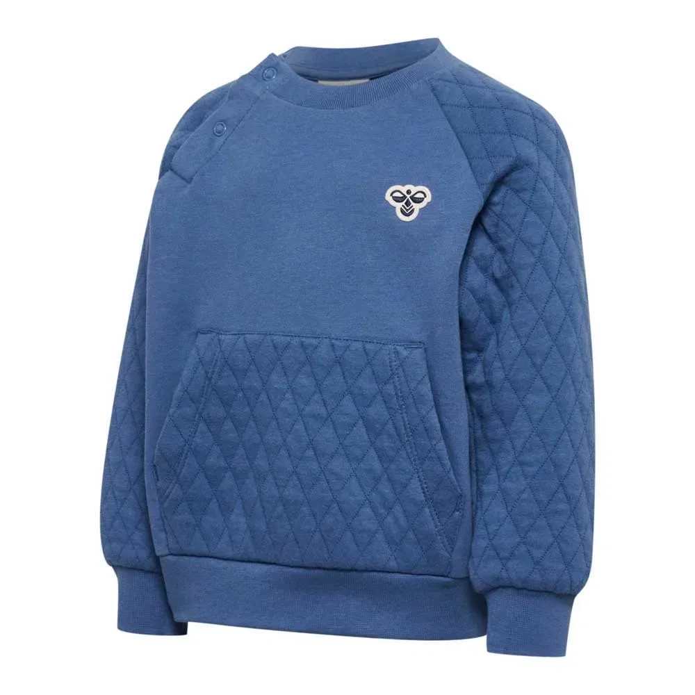 Детский свитшот для девочек с квилтингом Mini Loose Quilt Poc Hummel, Blue