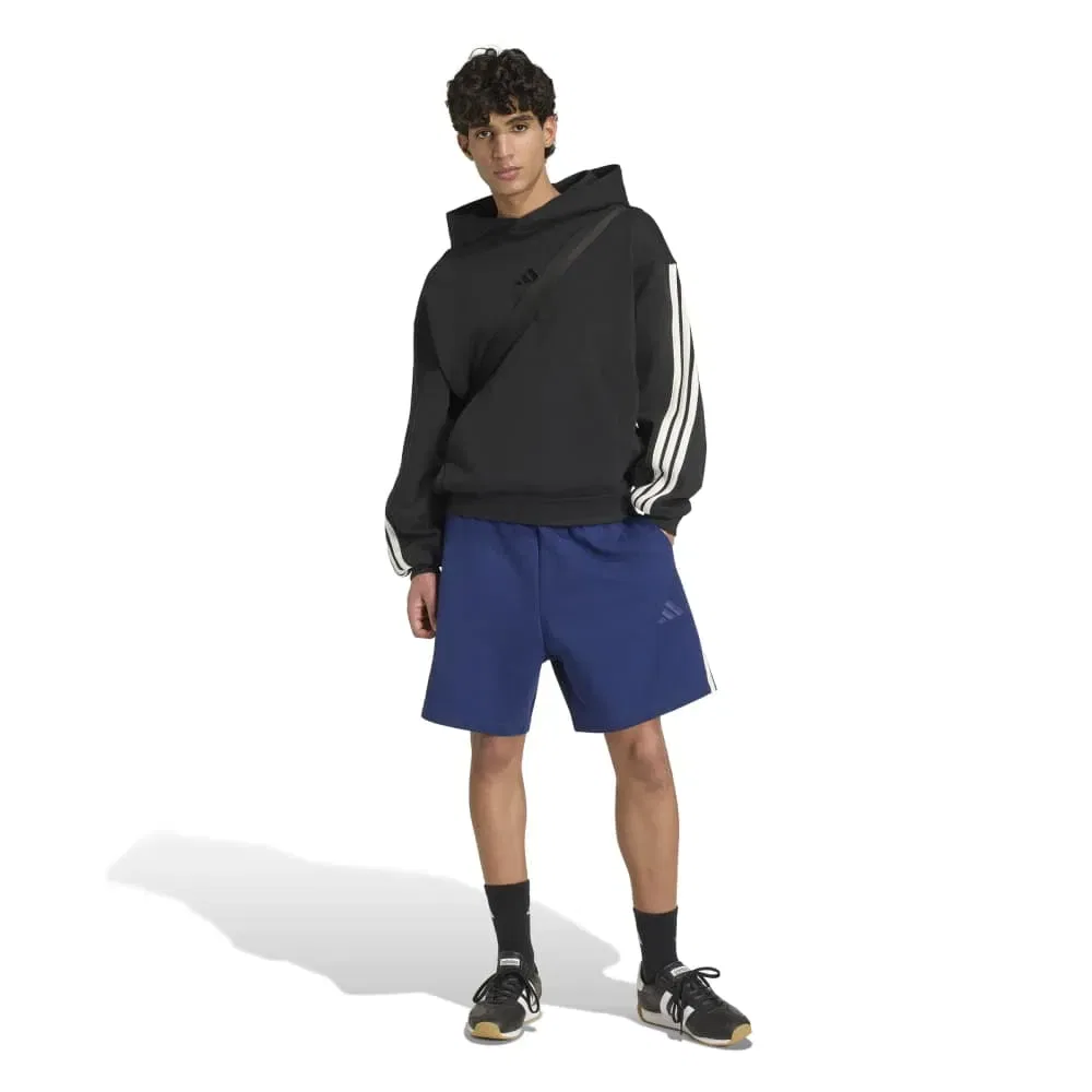 Мужские спортивные шорты из хлопка Kit 3 Stripes Adidas, Blue — фото 4