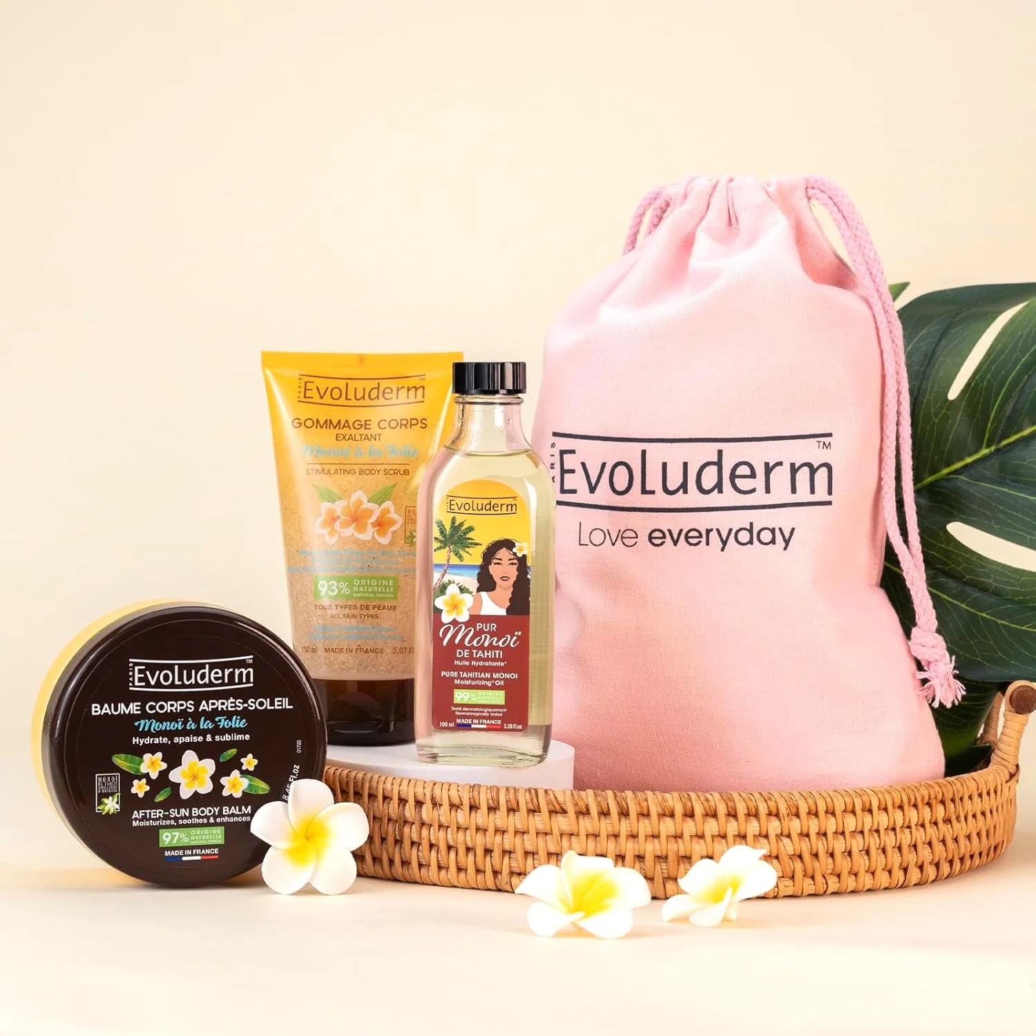 Набор для ухода за телом Evoluderm, 600 г, 4 предмета