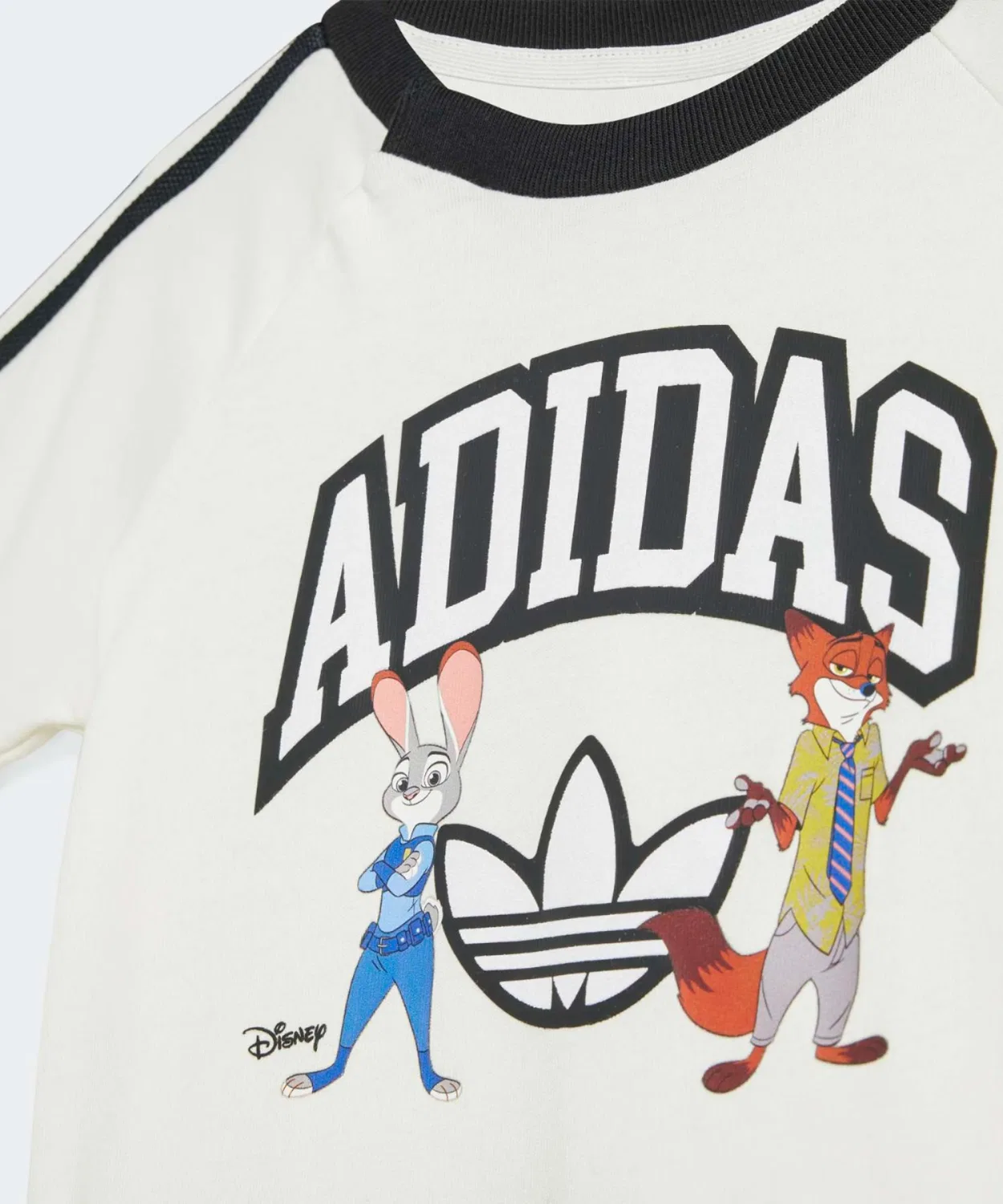Детский комплект из футболки и шорт с принтом Disney Zootopia Adidas Originals, White/Black — фото 3