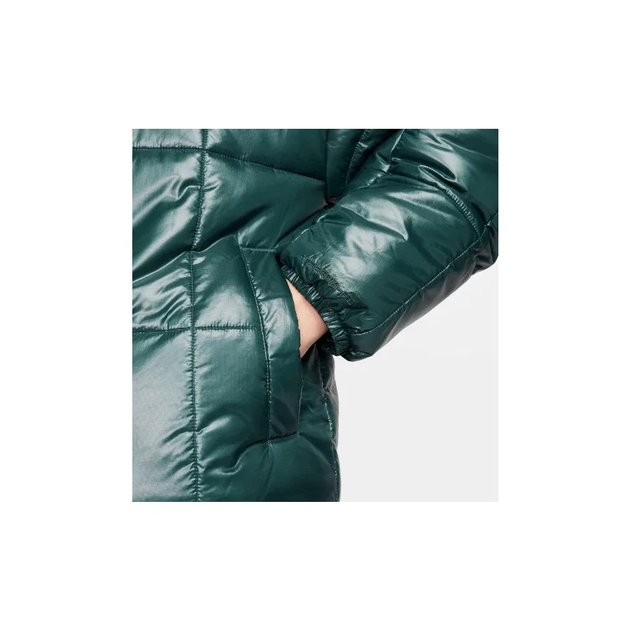 Женский пуховик с капюшоном Nike Sportswear Classic Puffer Shine, Зеленый — фото 3