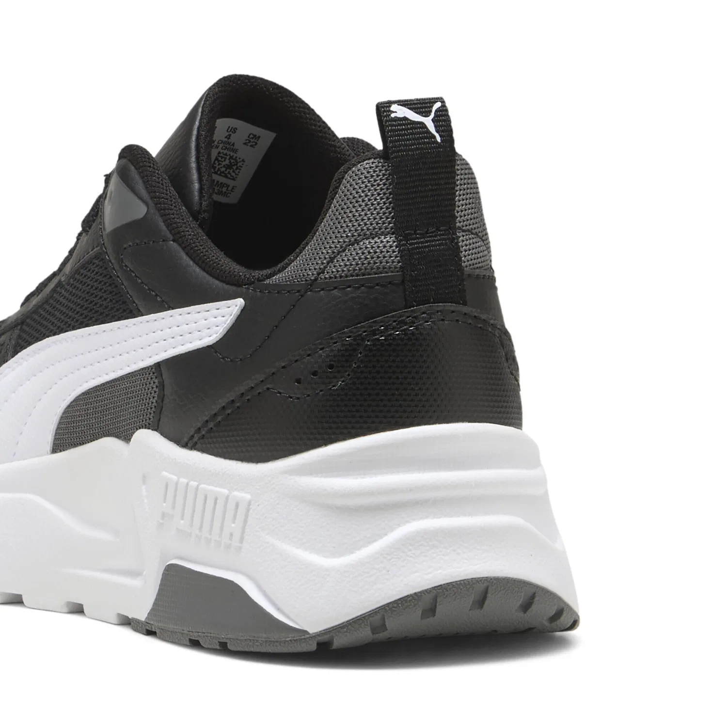 Детские кроссовки с амортизацией PUMA Trinity 2 LT, Black White Cool Dark Gray — фото 2