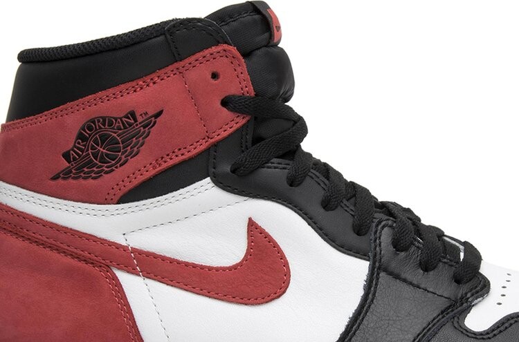 Кроссовки Air Jordan 1 Retro High OG Track Red, красный — фото 2