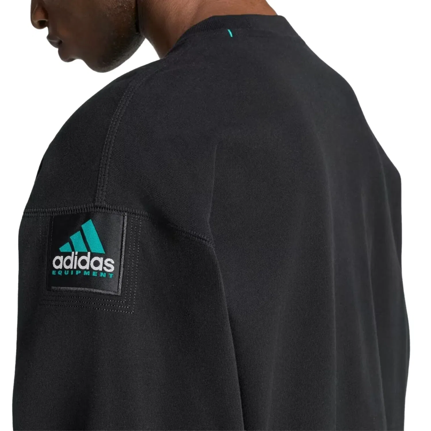 Мужская футболка Equipment Essentials T-Shirt Asia Sizing 'Black' adidas, черный — фото 4