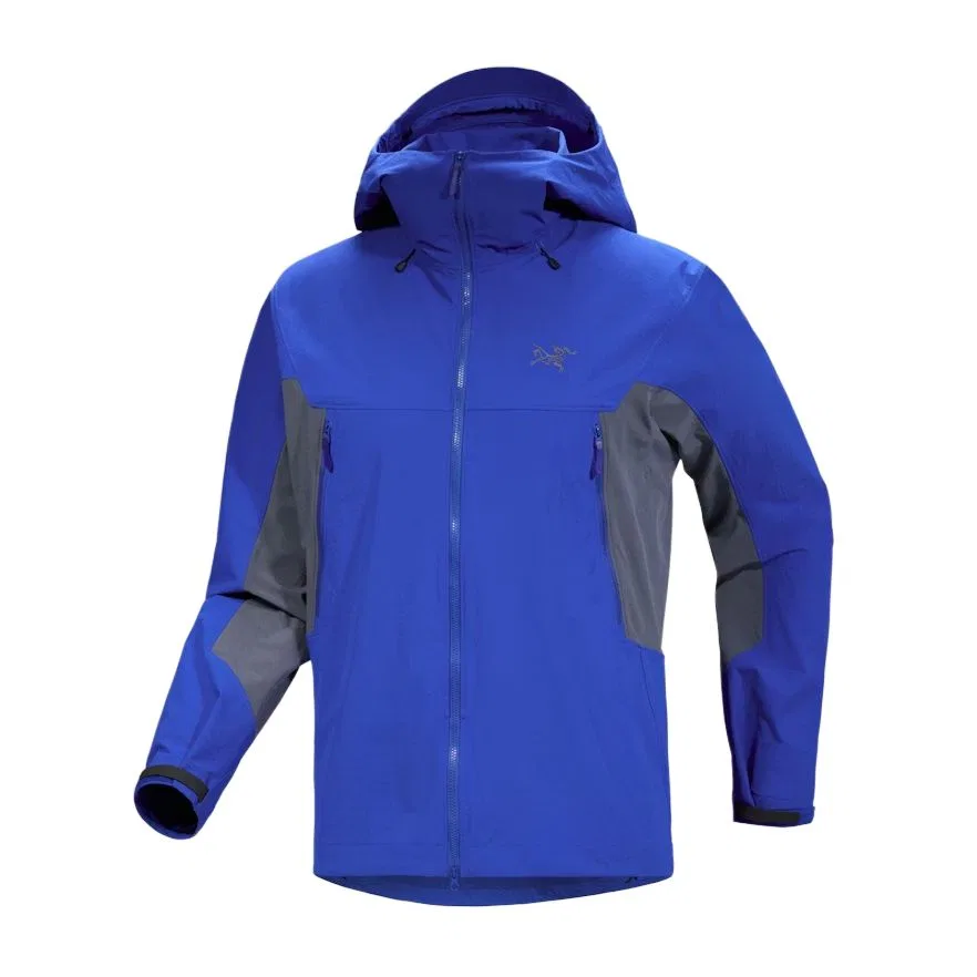 Мужская софтшелл-куртка с капюшоном Arcteryx SERRATUS, Ultramarine Blue/Deep Stratus Blue/Vitality/Dark Stratus