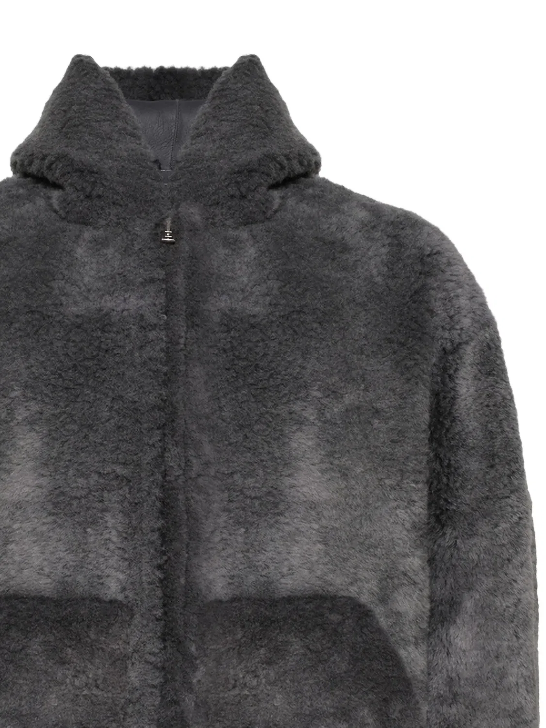 Куртка из овчины, серого цвета Alexander Wang, серый — фото 2