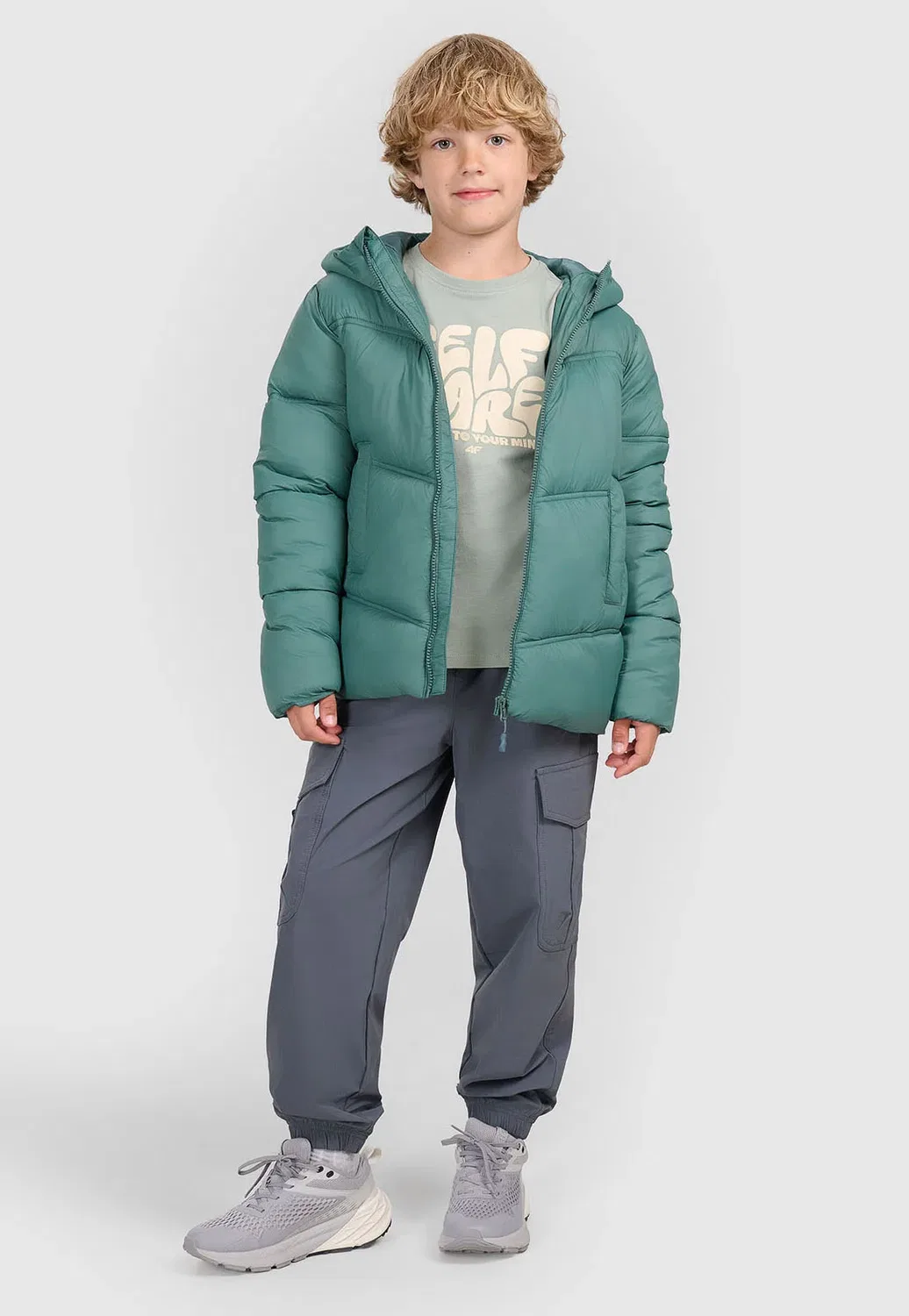 Зимняя куртка унисекс 4F, Teal