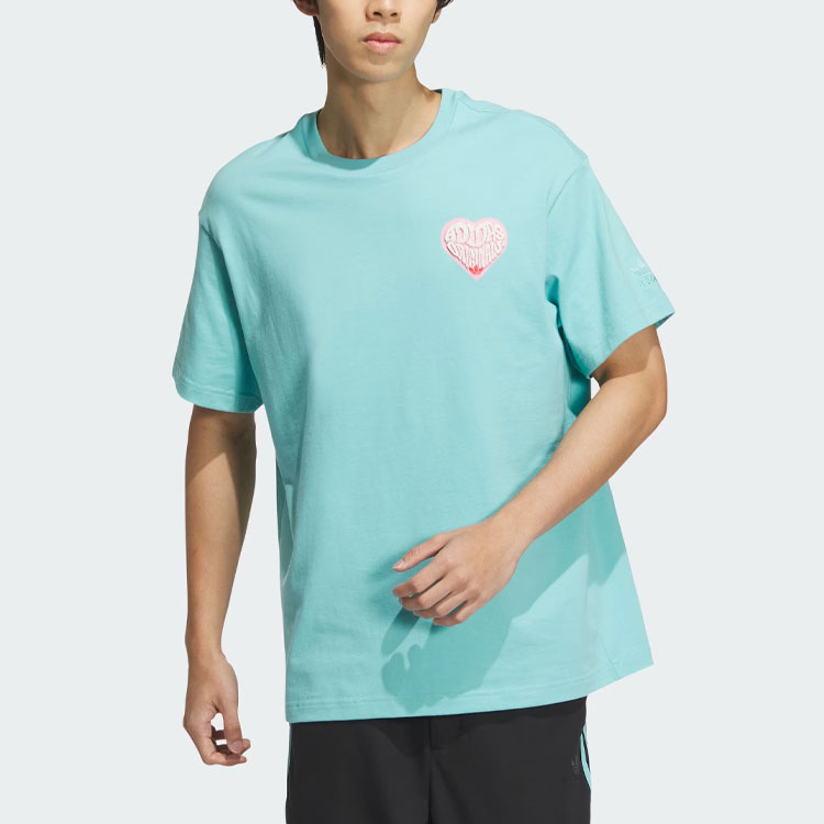 Футболка SS24 Unisex простая Mint Green Adidas Originals, зеленый — фото 4