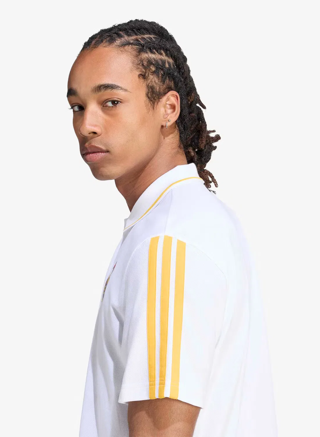 Поло с воротником Real Madrid DNA Adidas, белый — фото 4