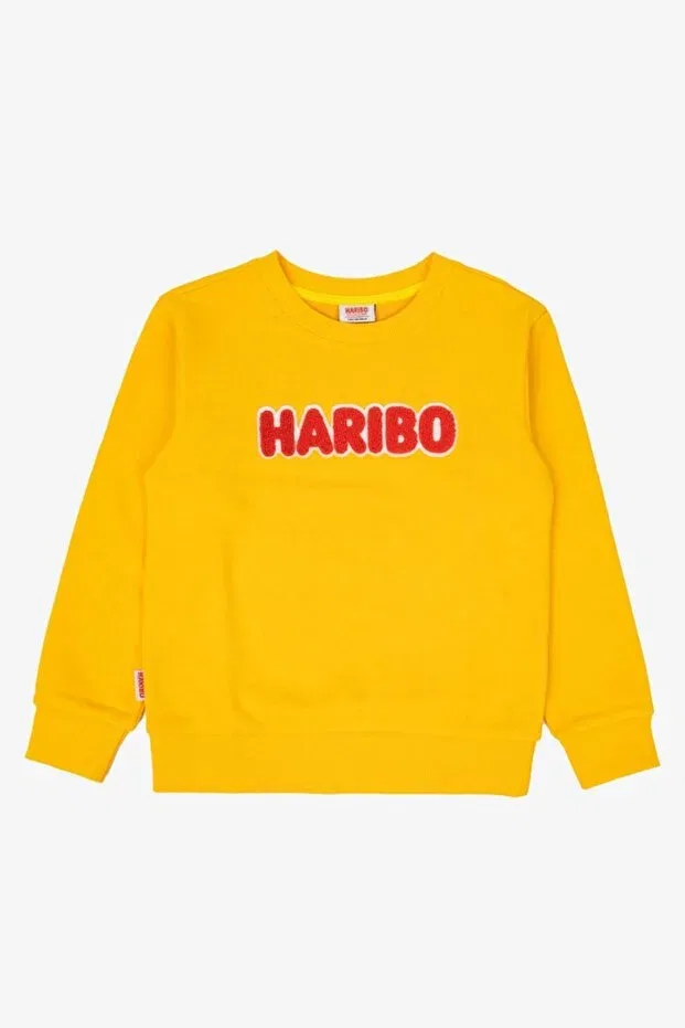 Детские свитшот для мальчиков с принтом Licensed Haribo, Yellow