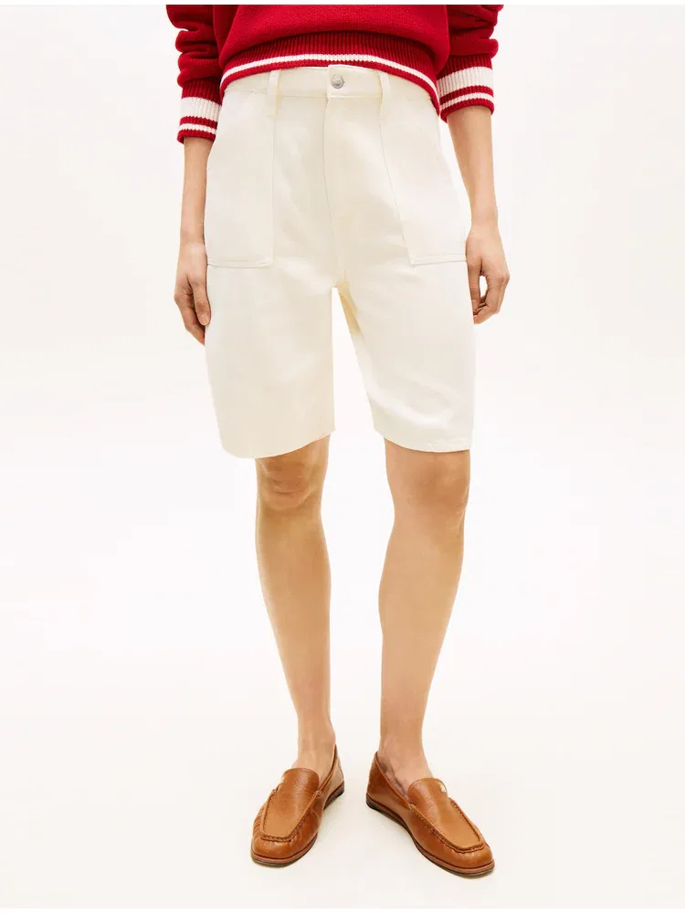 Шорты джинсовые Bermuda TOMMY HILFIGER, Ivory — фото 3