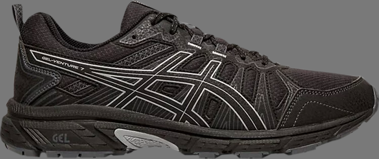 Кроссовки gel venture 7 4e wide 'black sheet rock' Asics, черный - фото