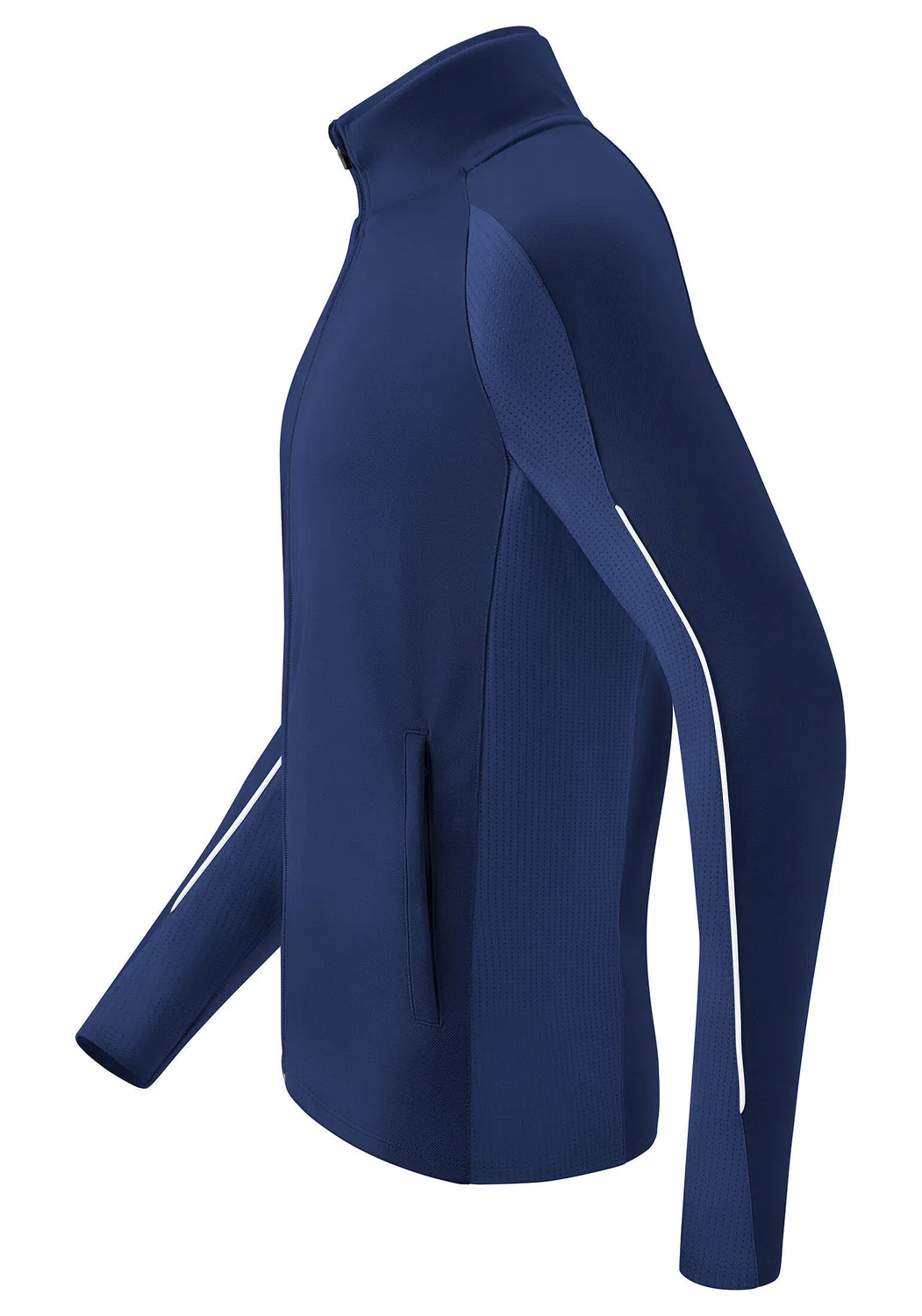 Детская полиэстеровая тренировочная куртка Liga Star Erima, BLAU Navyblau WEISS — фото 3
