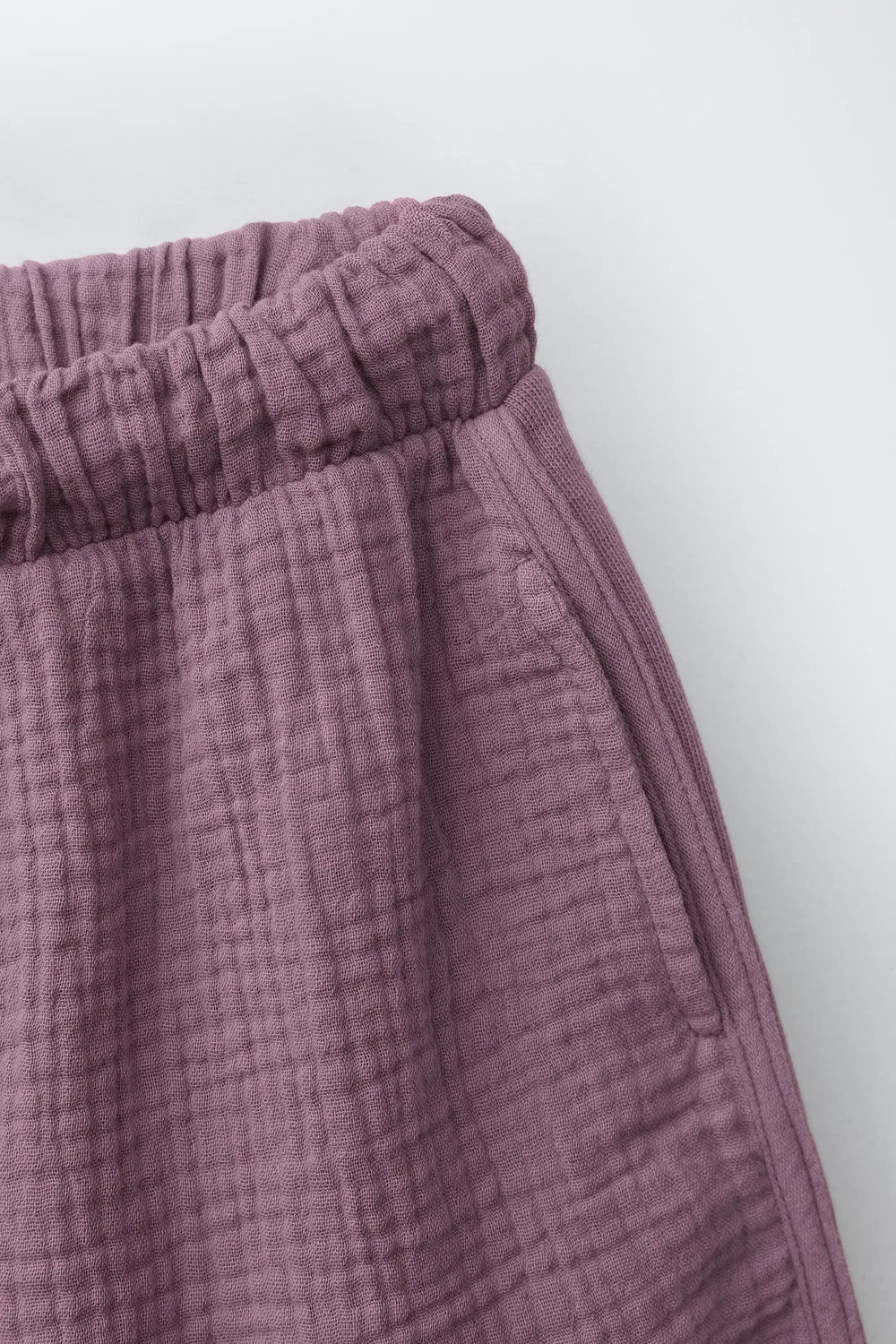 Комплект из футболки и шорт-бермуд ZARA, Burgundy — фото 4